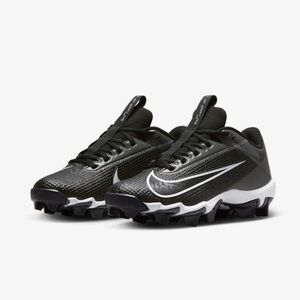 Nike Boy’s Vapor Edge Shark 2 Black and White Football Cleats 2.5